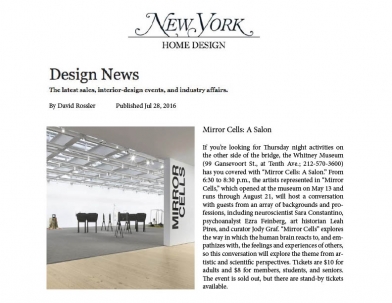 Elizabeth Jaeger in New York Design News