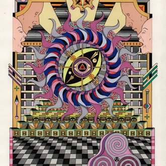 Jess Johnson and Simon Ward at the National Gallery of Australia