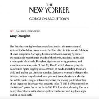 Amy Douglas in The New Yorker