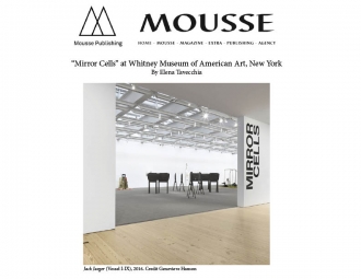 Elizabeth Jaeger in Mousse Magazine
