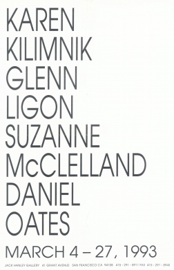 Karen Kilimnik, Glenn Ligon, Suzanne McClelland and Daniel Oates