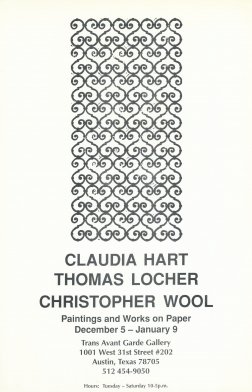 Claudia Hart, Thomas Locher, and Christopher  Wool