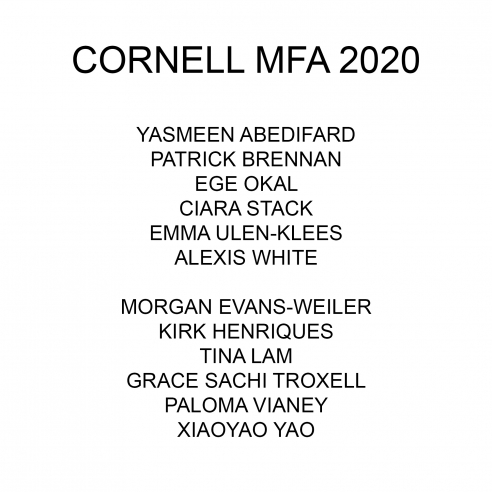 Cornell MFA Thesis Show 2020