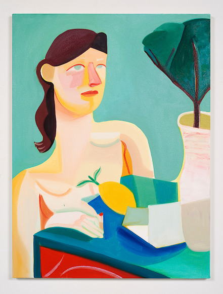 Closeup view of 'Girl Reading a Letter'