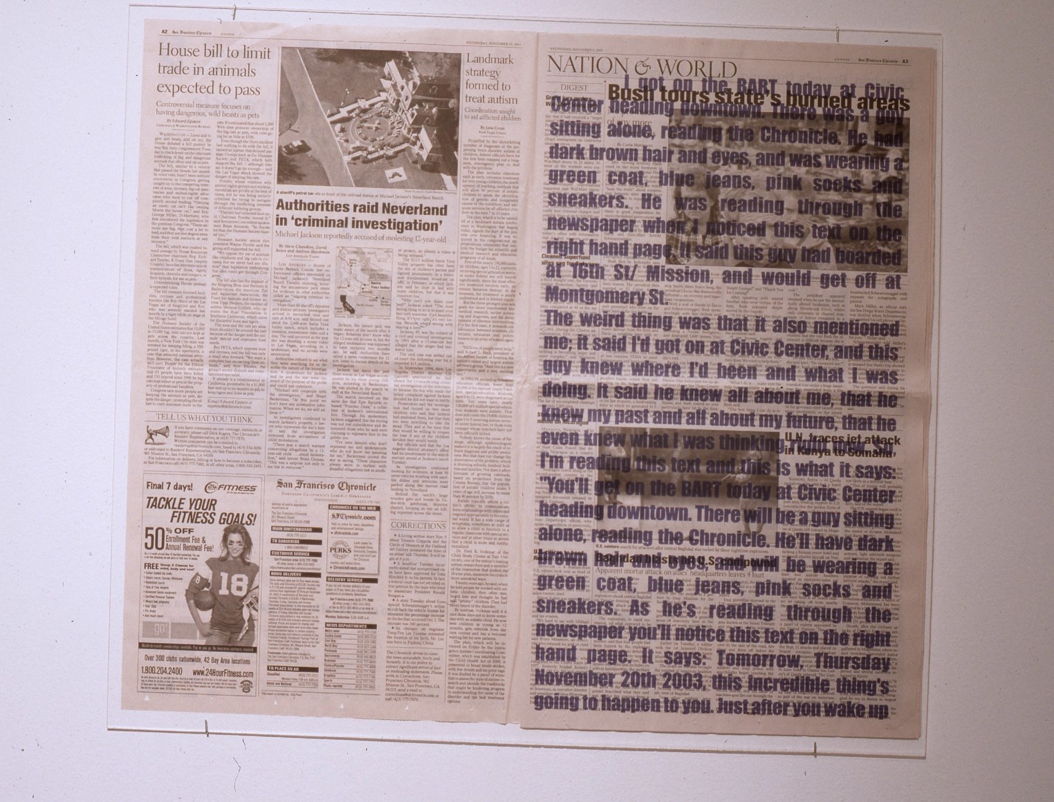 artist made newspaper