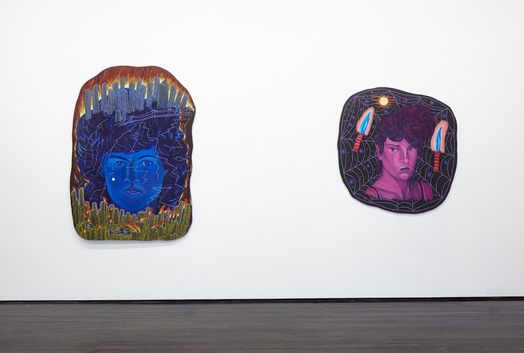 Gallery view of two shaped board pieces