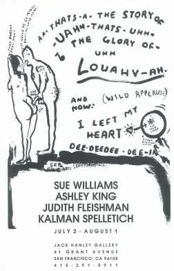 Black and white poster, naked man and woman