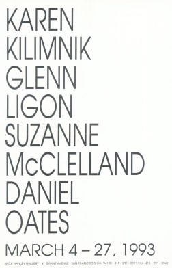 Group exhibition invitational postcard