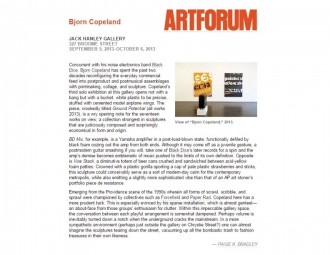 Artforum Critics Pick