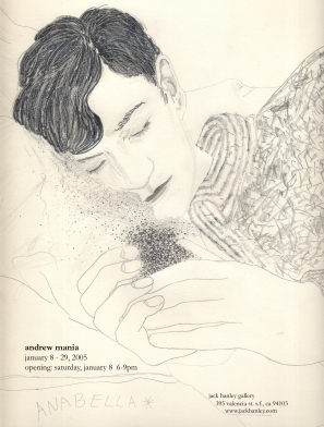 Drawing of person sleeping in bed