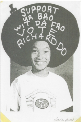 Image of child with large sombrero painted on