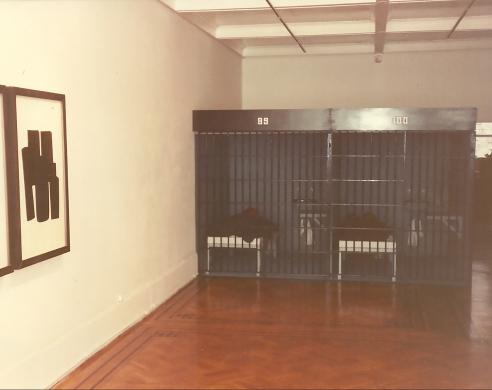 Artist made prison inside gallery